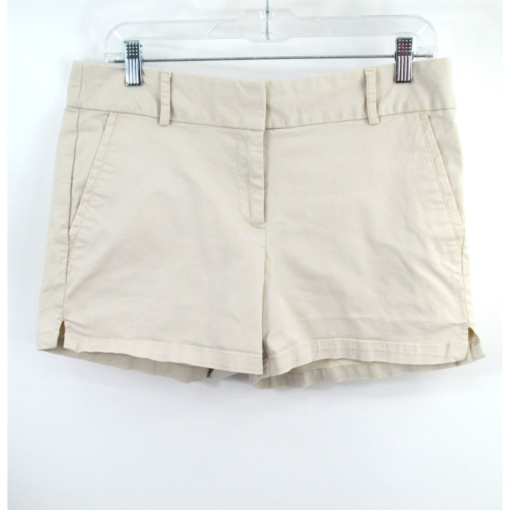 Ann Taylor LOFT Riviera Chino Shorts Khaki Tan Mid Rise 6